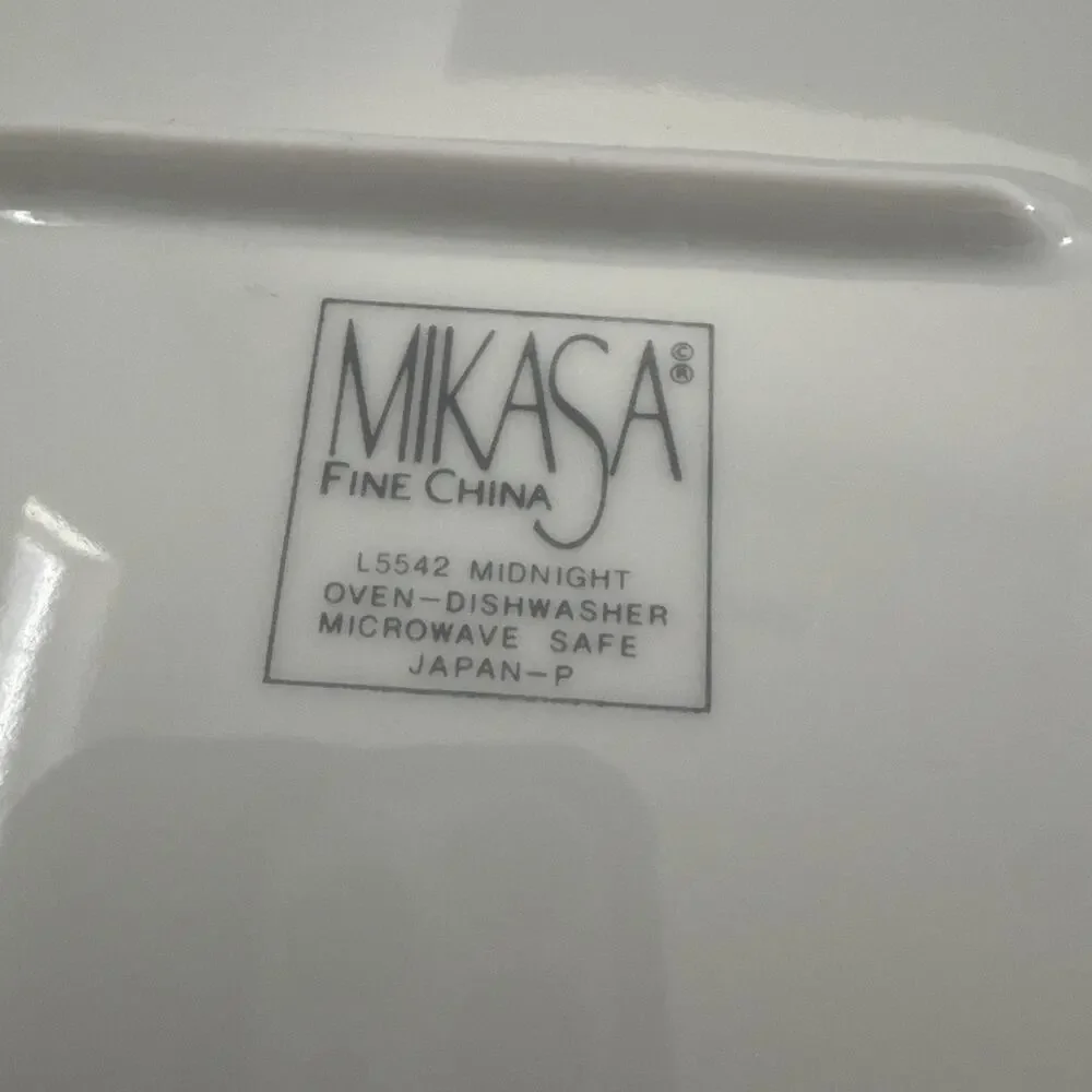 Vintage Mikasa Midnight L5542 Oval Serving Platter MCM Made in Japan